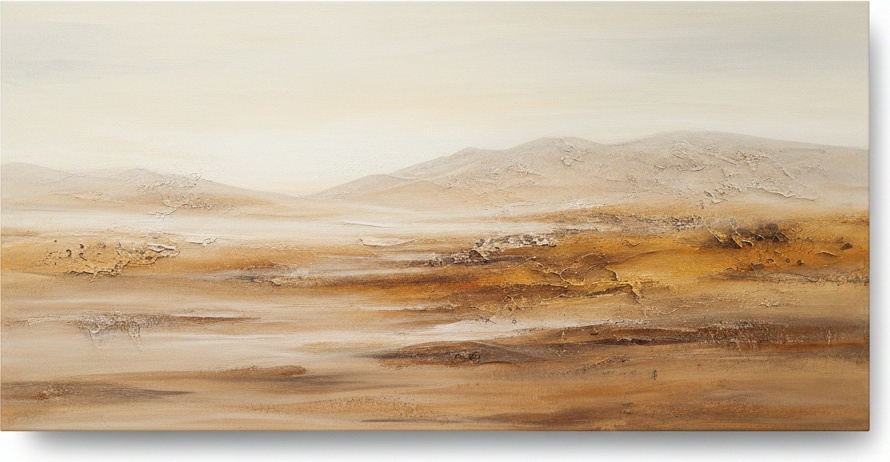 Ephemeral Horizons: A Study In Ochre Haze And Deep Contemplative Silence — Laurent Lefèvre