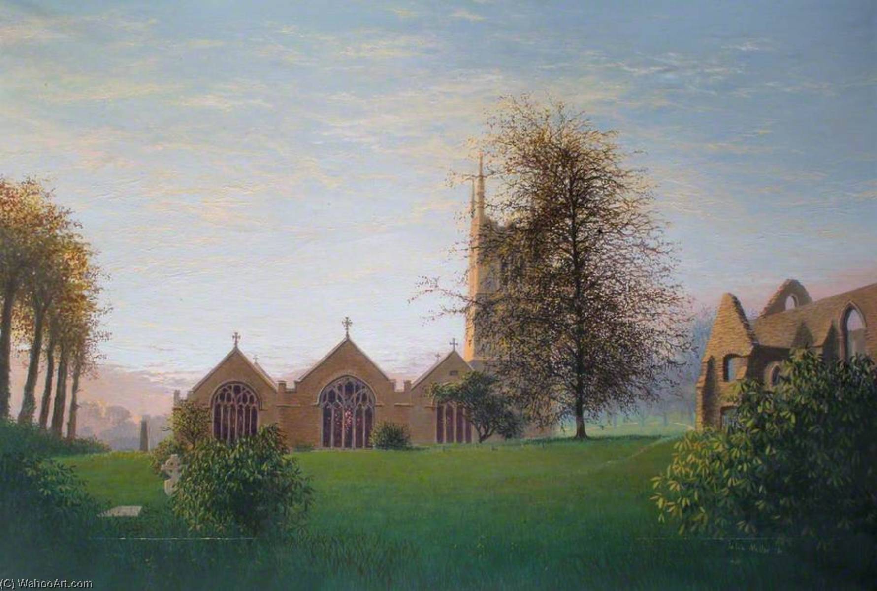 Landscape With A Church — John Miller