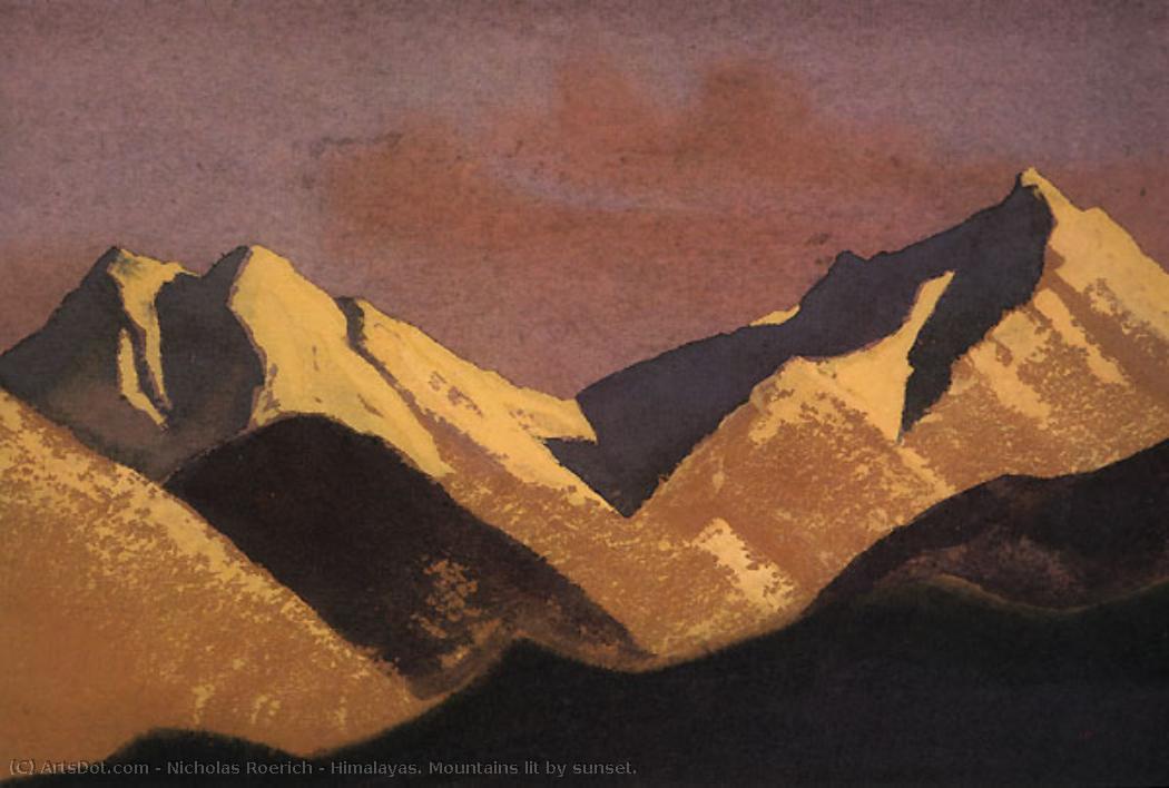 Himalayas. Mountains Lit By Sunset. — Nikola Roerić