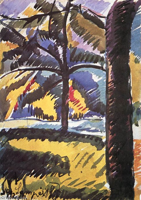 Detail Of The City Park — Jozsef Nemes Lamperth