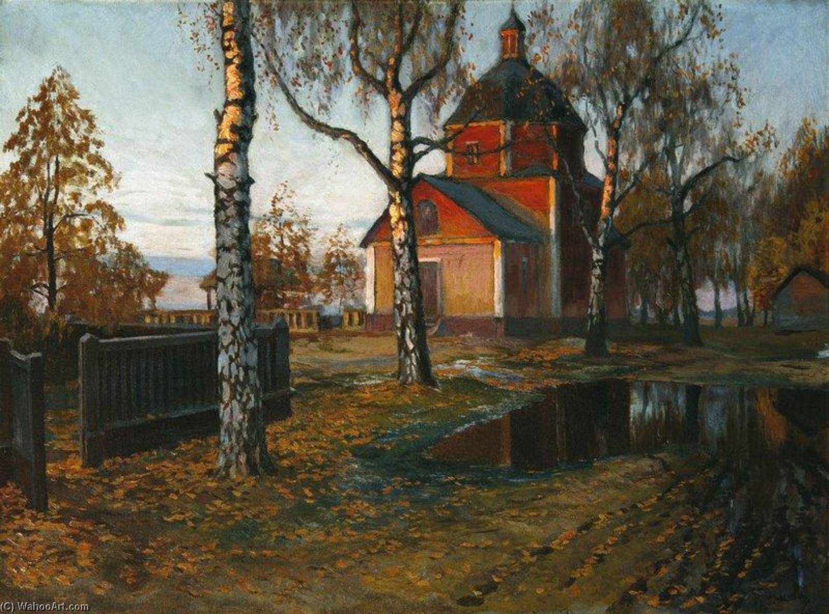 Landscape With Church — Mikhail Germashev