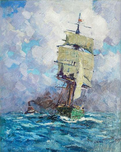 Headed For Sea, (painting) — Eustace Paul Ziegler