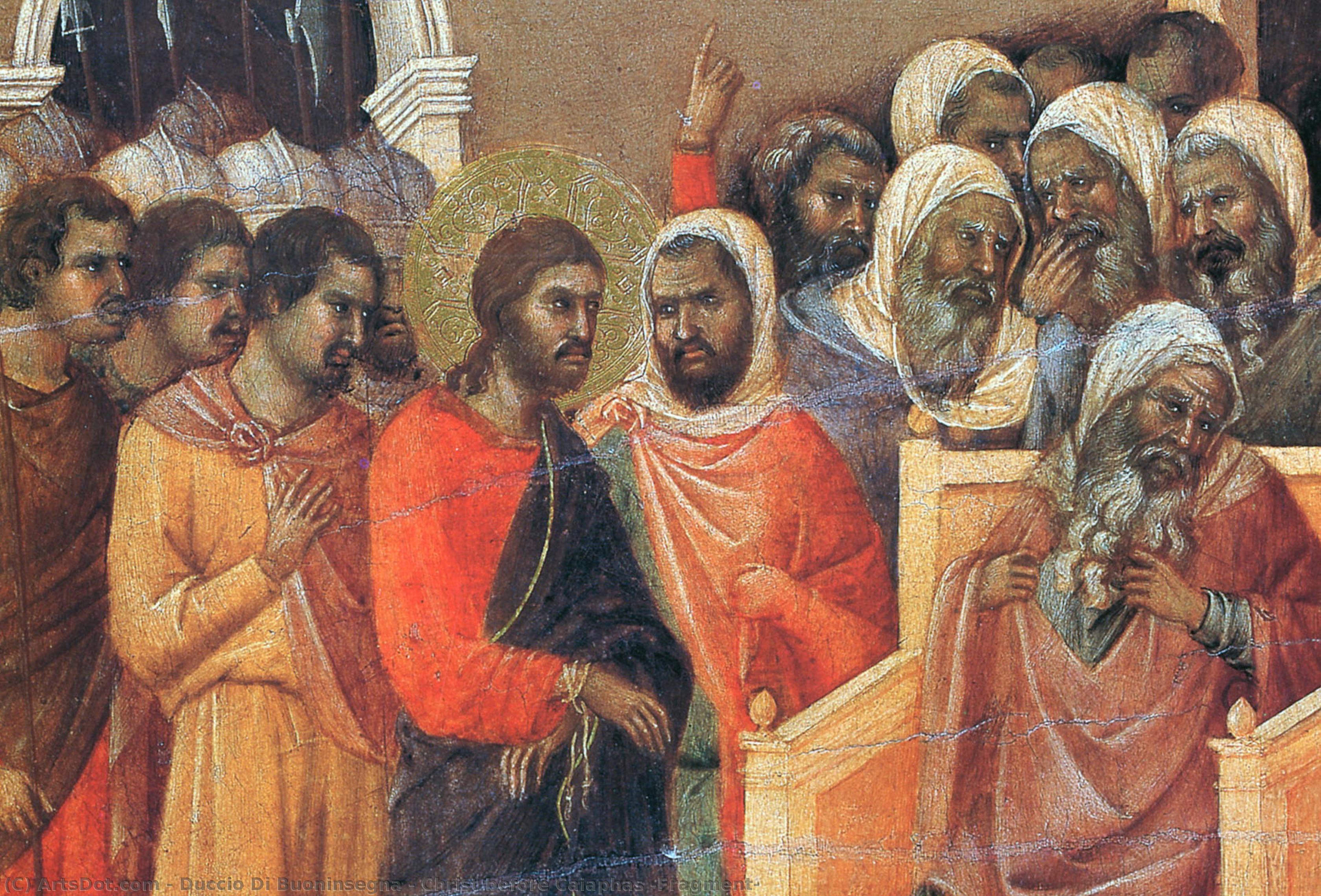 Christ Before Caiaphas (fragment) — Duccio Di Buoninsegna