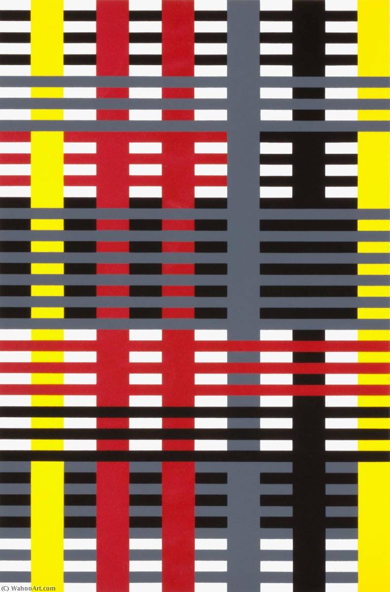 Study For Unexecuted Wall Hanging (bauhaus Period), From The Portfolio Connections 1925 1983 — Anni Albers