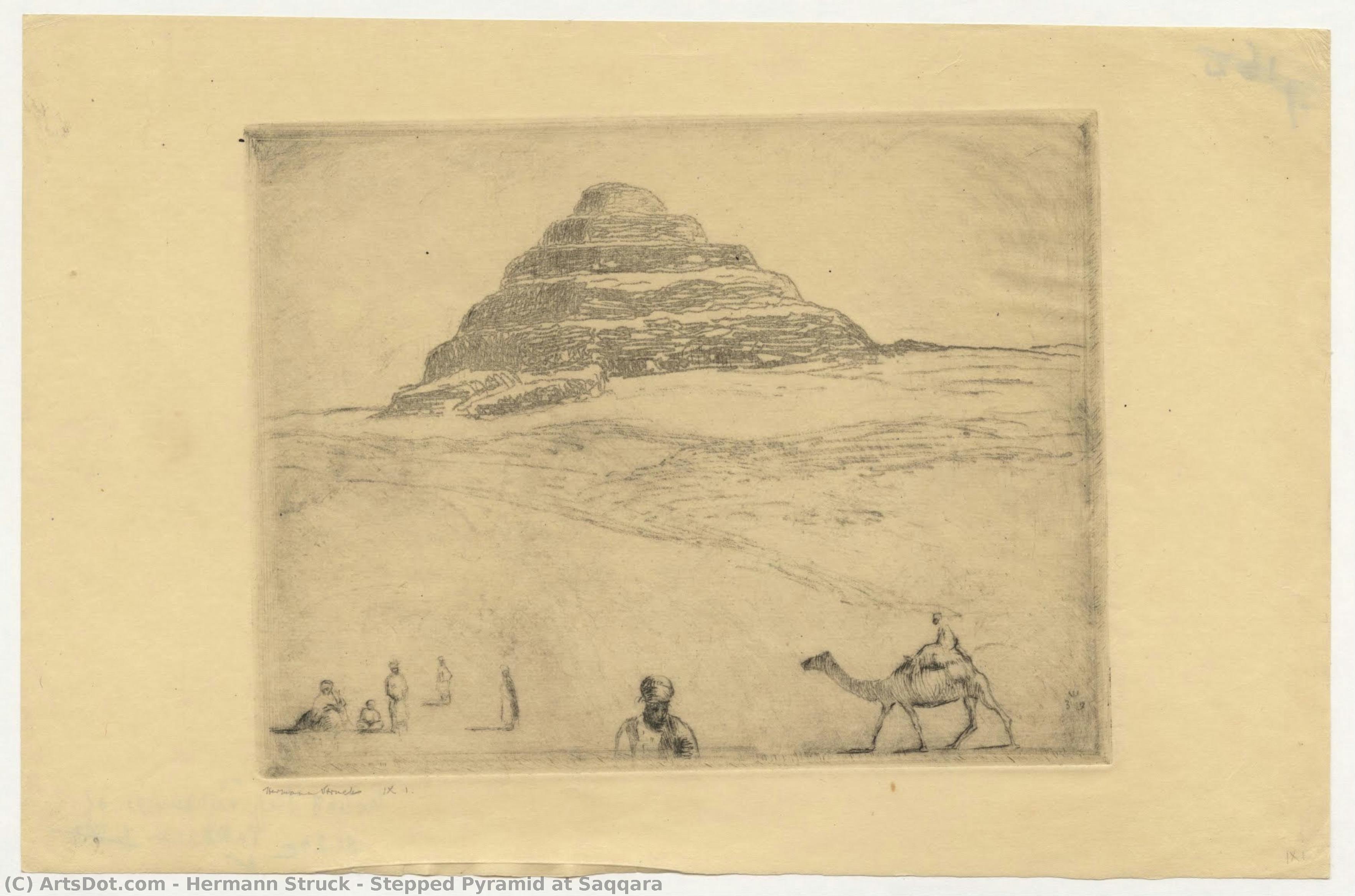 Stepped Pyramid At Saqqara — ヘルマン・シュトラック