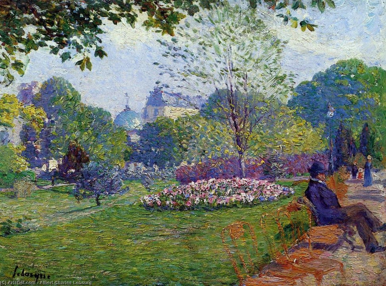The Parc Monceau — Альбер-шарль Лебур