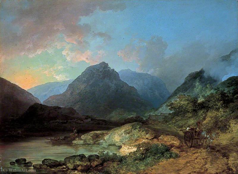 Landscape In The Lake District — Philip James De Loutherbourg