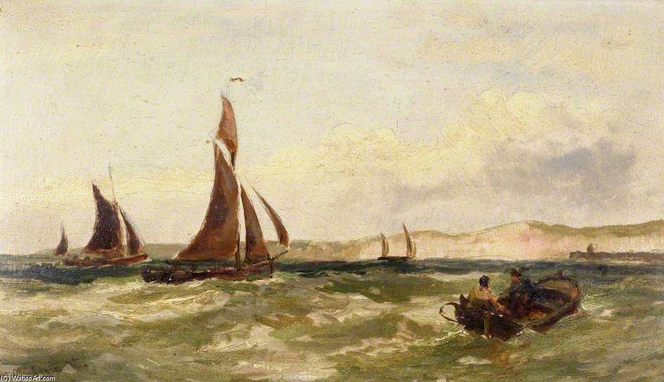 Sailing Vessels Off The Coast — Charles Stuart