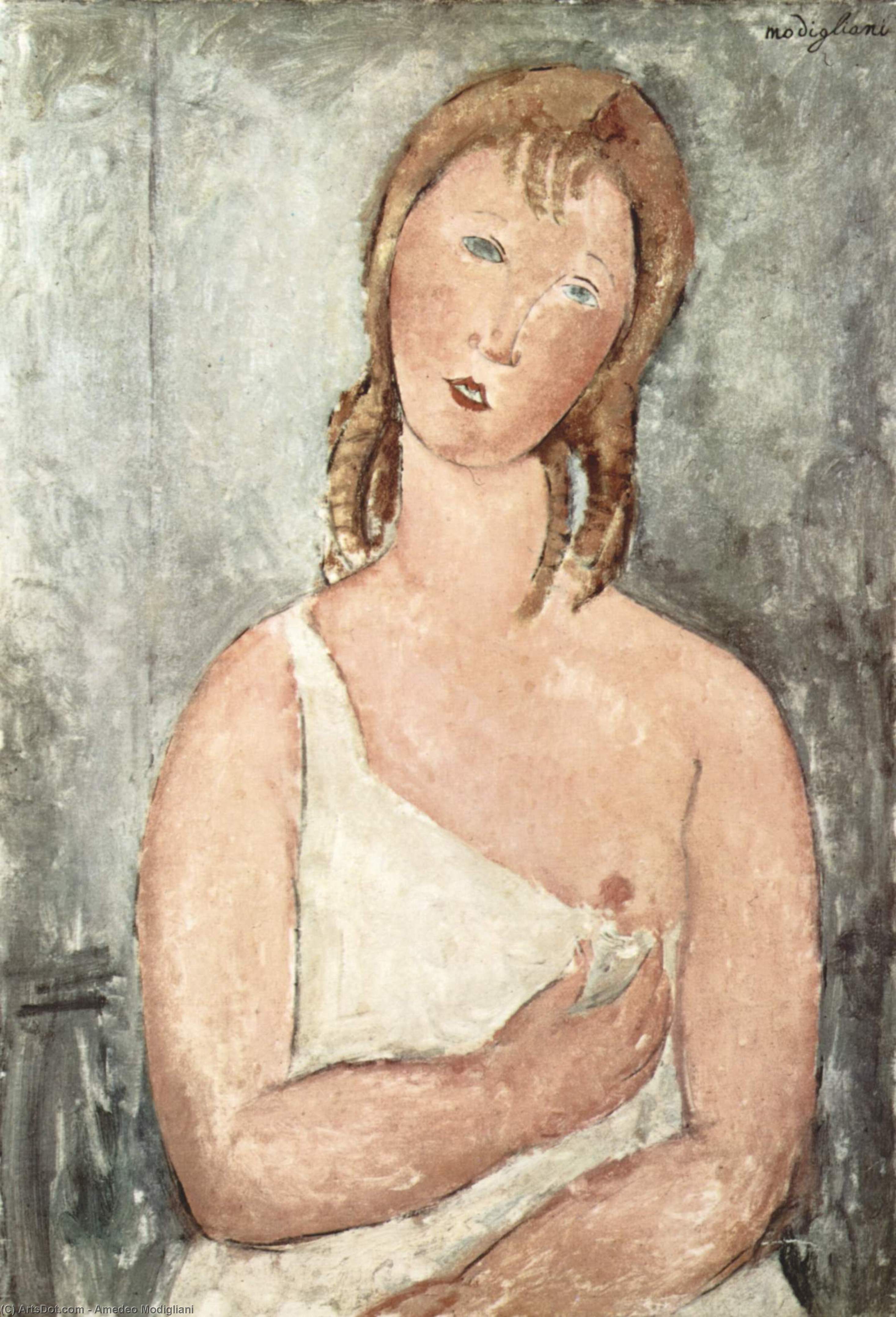 La Niña Con La Camisa (niña Pelirroja) — Amedeo Modigliani
