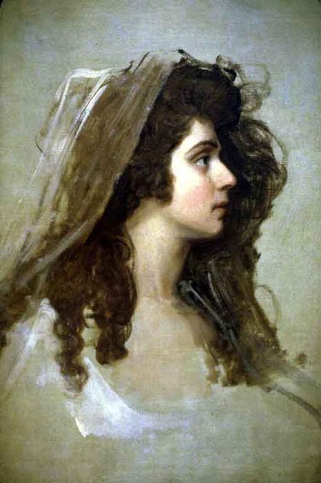 Portrait Of Sarah Siddons — George Romney