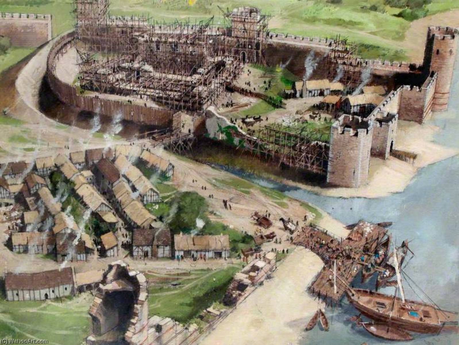 Artist's Impression Of The Tower Of London Site, 1080 — Ivan Lapper