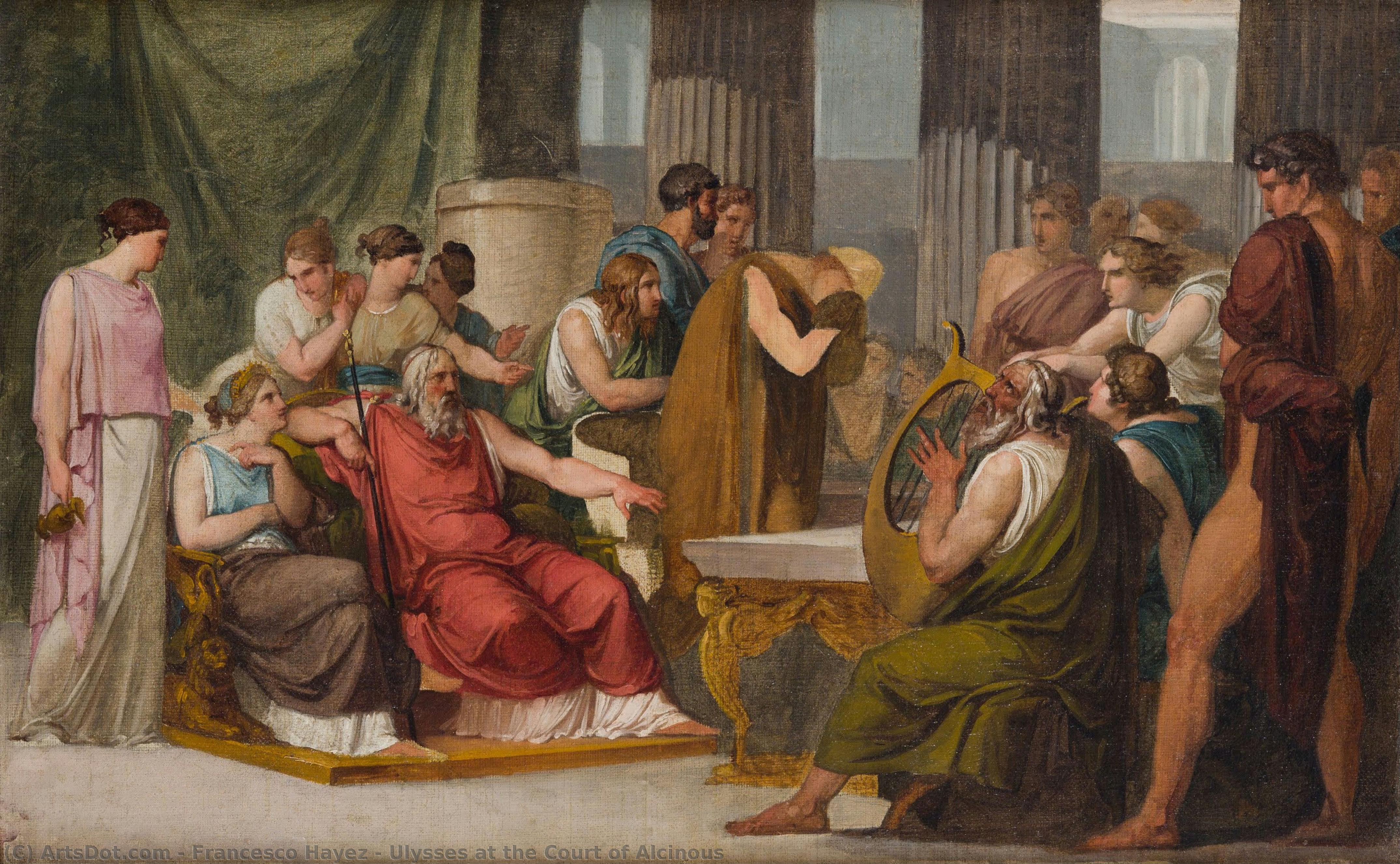 Ulysses At The Court Of Alcinous — Francesco Hayez