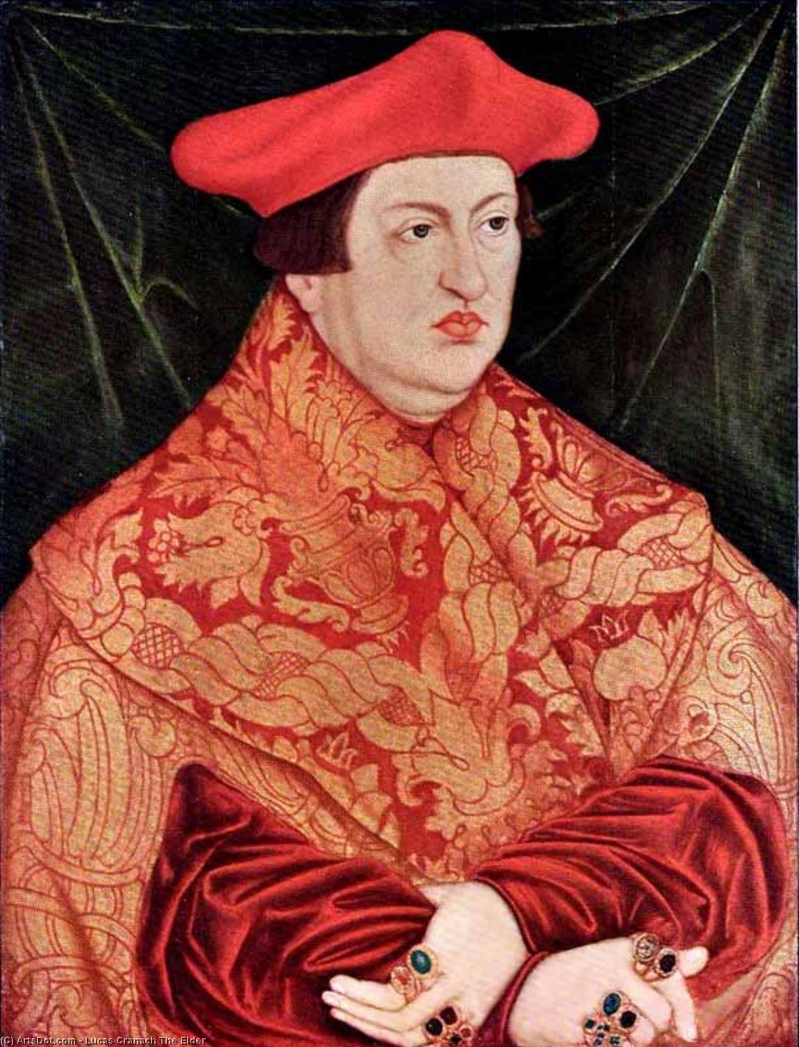 Portrait Of Cardinal Albrecht Of Brandenburg — Lucas Cranach Der Ältere