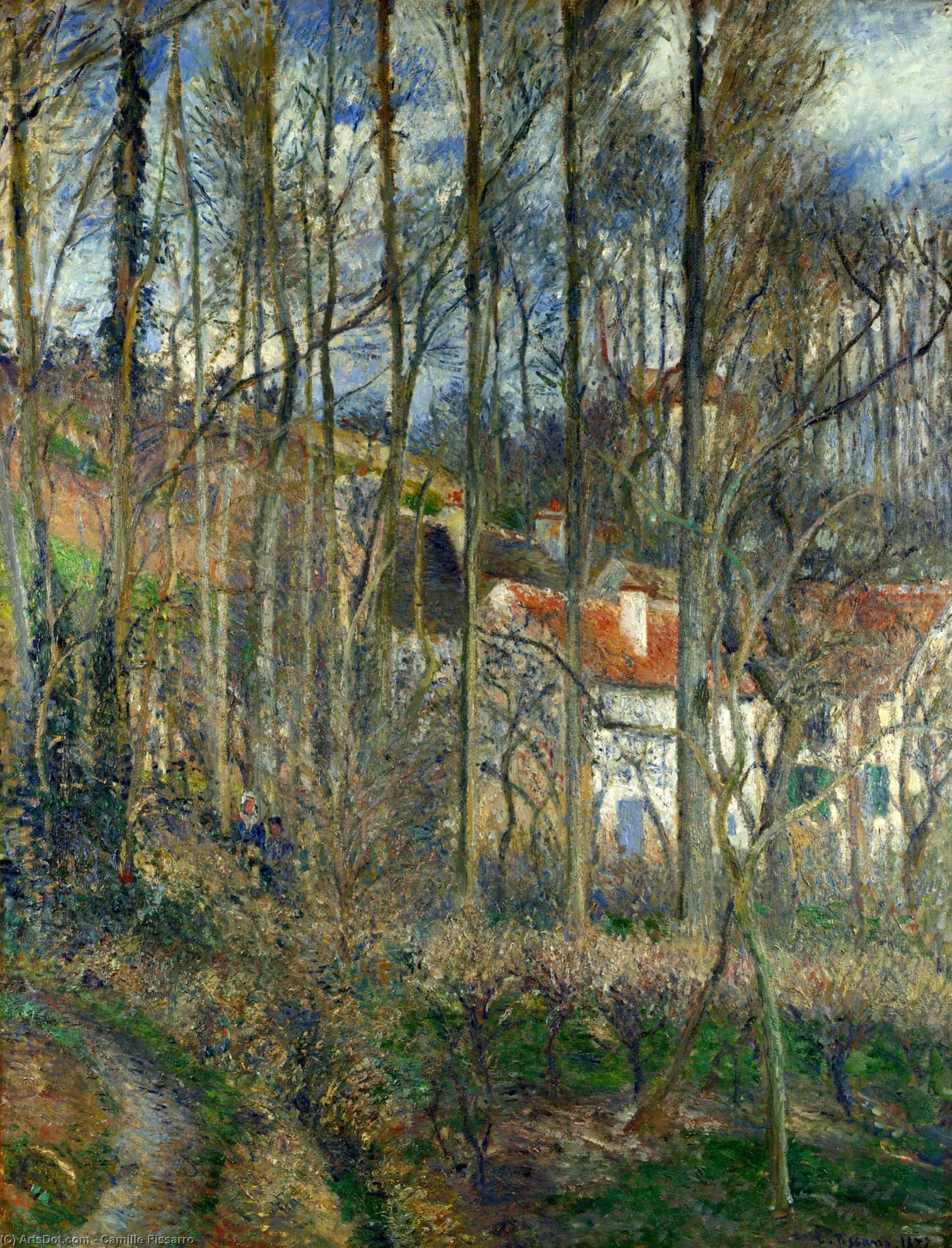 The Côte Des Bœufs At L'hermitage — Camille Pissarro