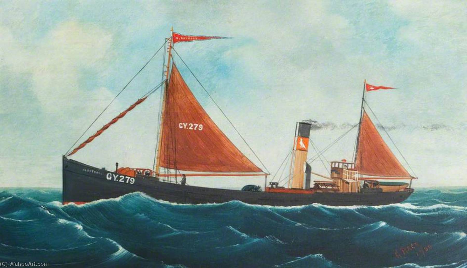 The 'albatross', Gy 279, Homeward Bound — George Race