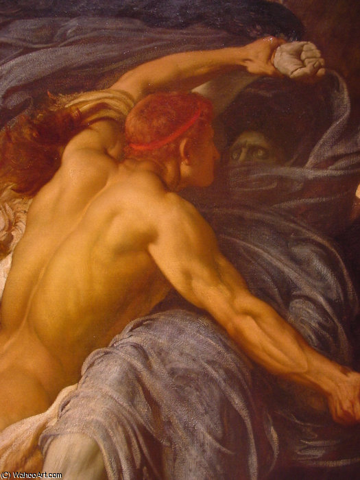 K Hercules Wrestling Death For The Body Of Alcestis Detail — Sir Frederic Lord Leighton