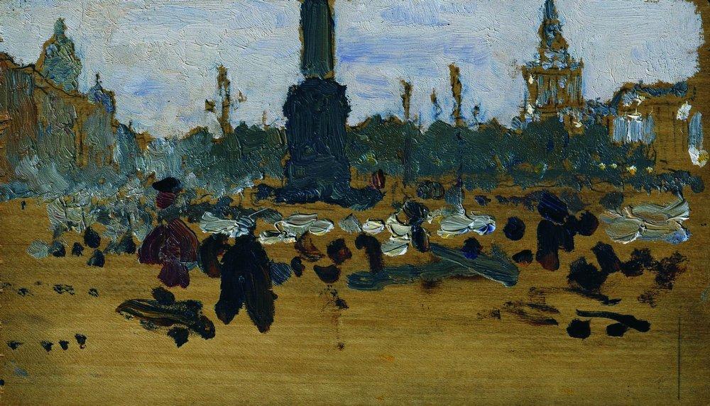 On Palace Square In St. Petersburg — Ilya Yefimovich Repin