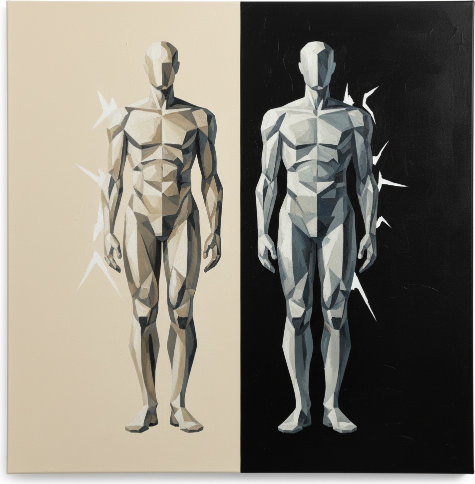 Dualistic Symmetry: A Monolithic Study Of Light And Shadow In Geometric Form — Laurent Fabre