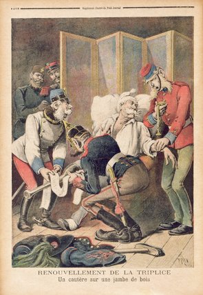Caricature Of The Triple Alliance Of Germany — Henri Meyer