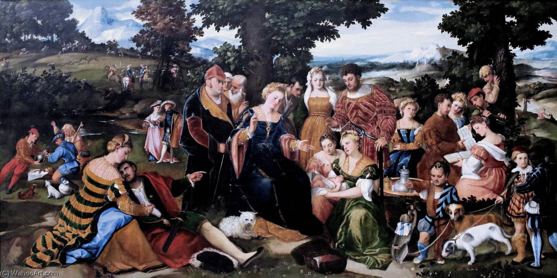 The Finding Of Moses — Bonifazio Veronese (bonifazio De Pitati)