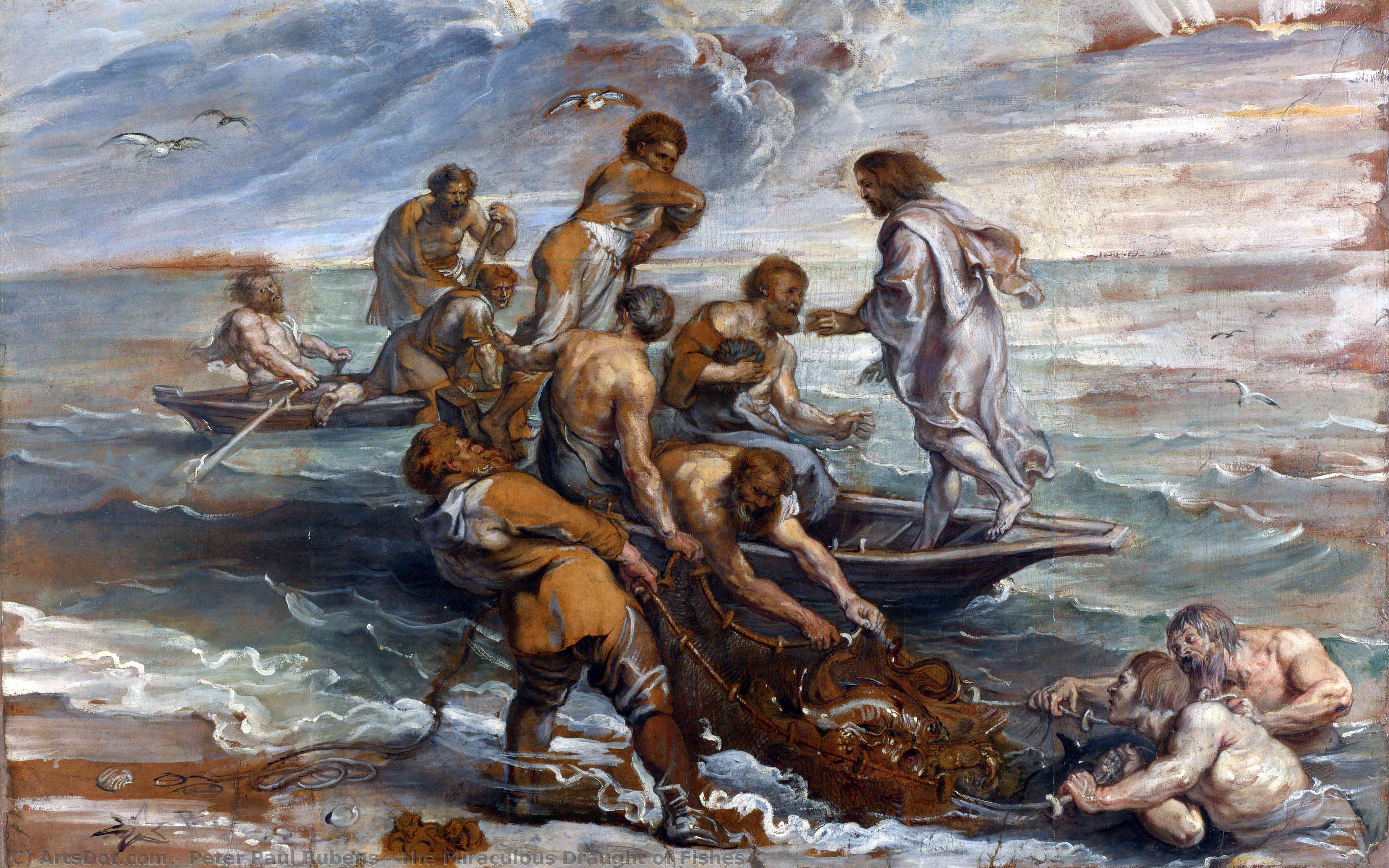 The Miraculous Draught Of Fishes — Peter Paul Rubens