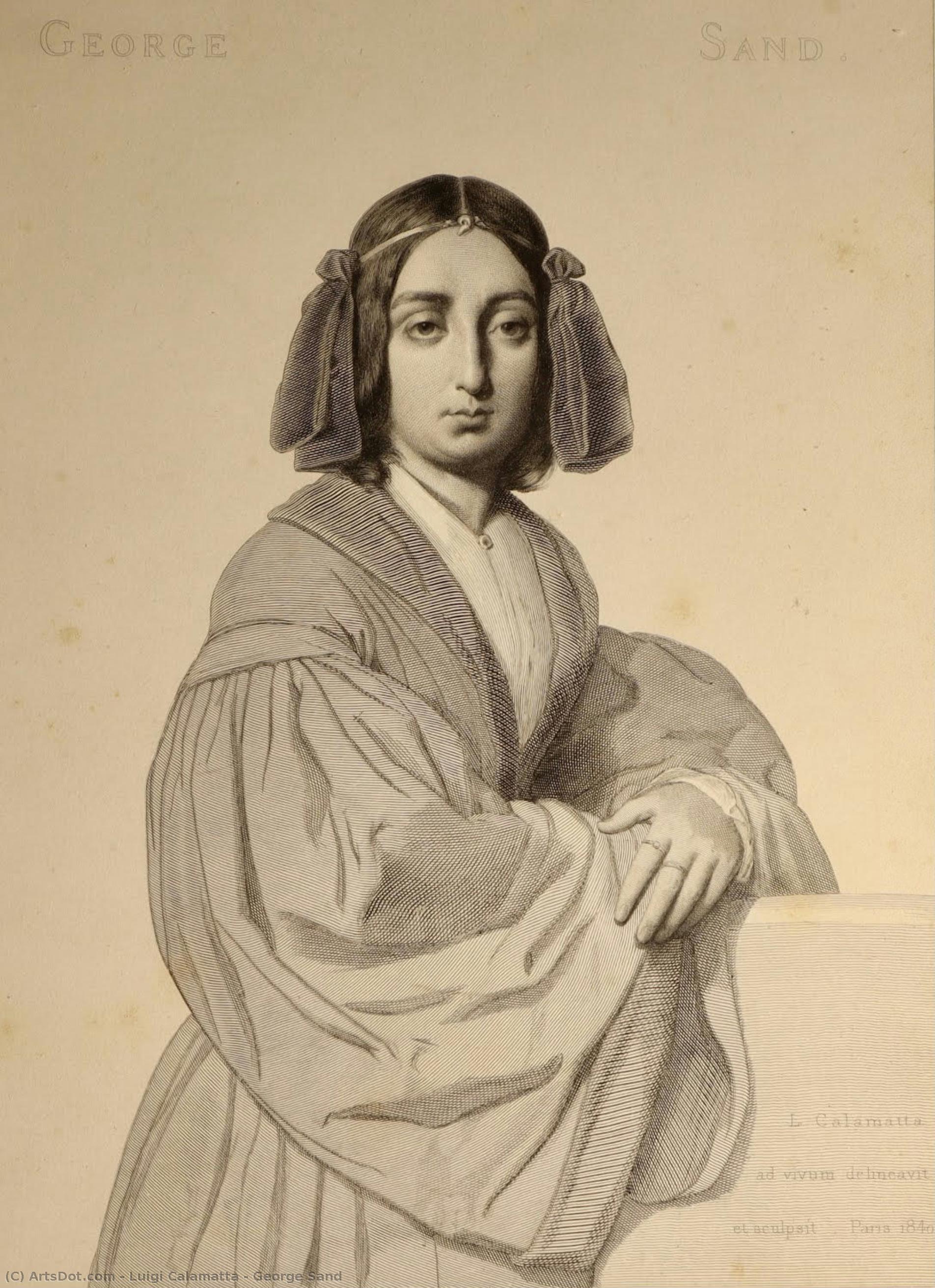 George Sand — Luigi Calamatta