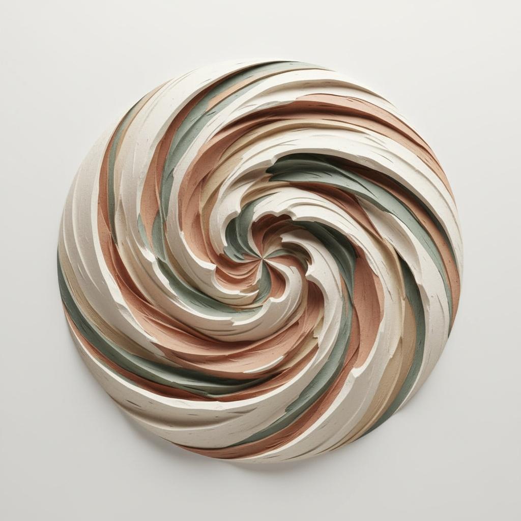 Earthen Spiral In Motion: A Monumental Study Of Meditative Sculptural Relief — David Moreau