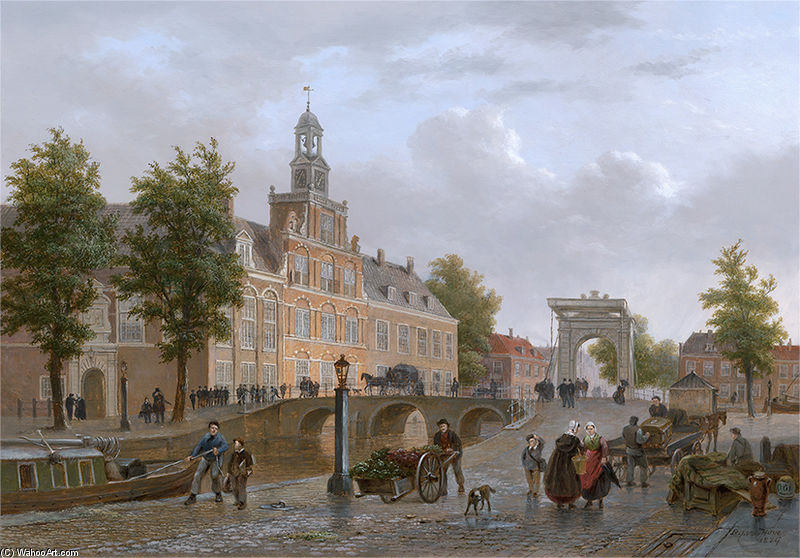 The Old Women And Children Home At The Spui — Bartholomeus Johannes Van Hove