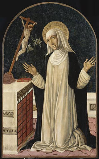 Sainte Catherine De Sienne Recevant Les Stigmates — Matteo Di Giovanni