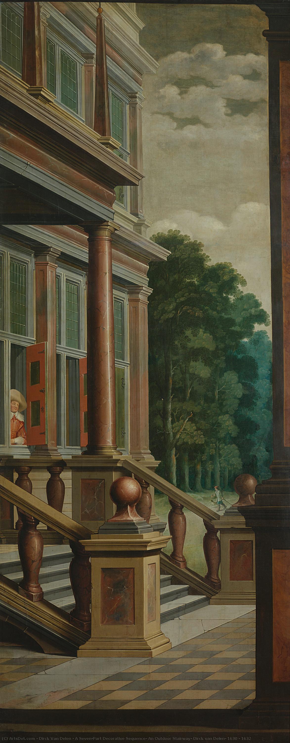 A Seven-part Decorative Sequence: An Outdoor Stairway, Dirck Van Delen, 1630 - 1632 — Dirck Van Delen
