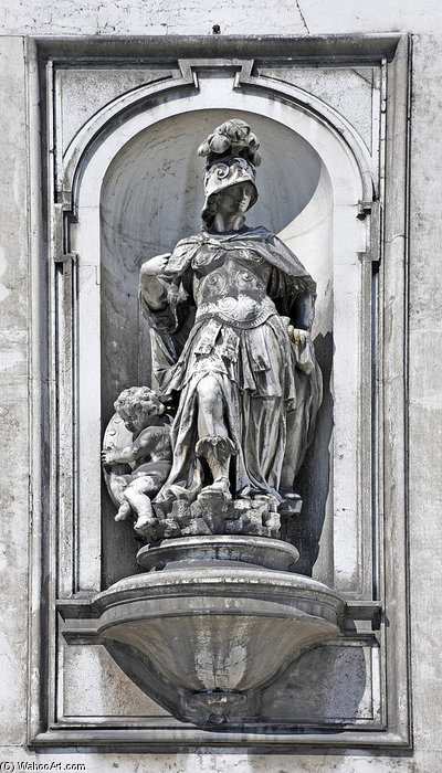 Statue Of Allegory Of Fortitude By Giuseppe Torretti On The Church Of Santa Maria Del Rosario — Giuseppe Torretti