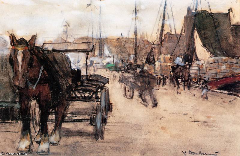 Floris At The Harbour Sun — Pieter Florentius Nicolaas Jacobus Arntzenius