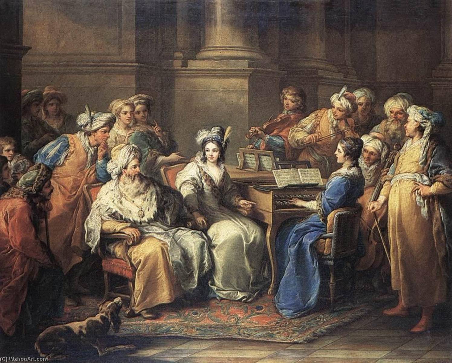The Grand Turk Giving A Concert To His Mistress — Шарл Андре Ван Ло