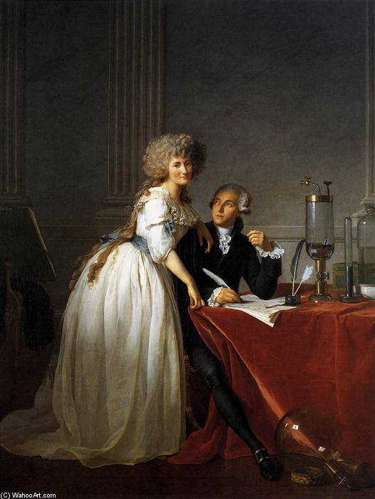 Porträt Von Antoine Laurent Lavoisier Und Marie Anne Lavoisier — Jacques-louis David