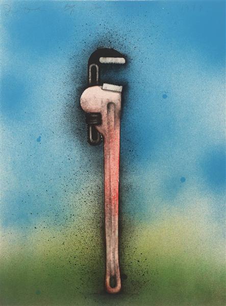 Big Red Wrench In A Landscape — Џим Дајн