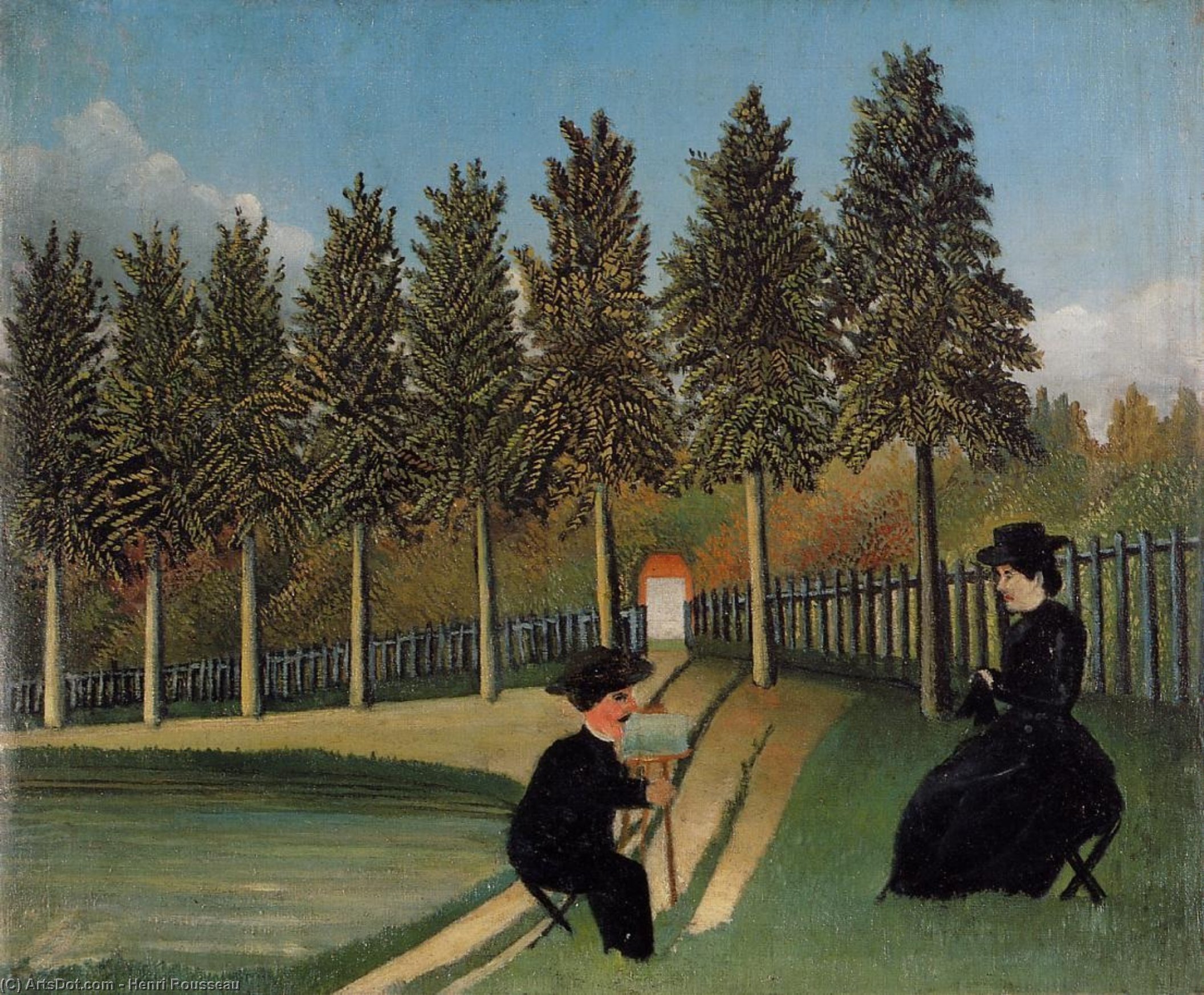 The Artist Painting His Wife — Henri Julien Félix Rousseau (le Douanier)