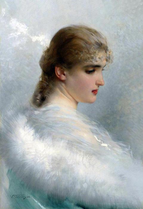 Portrait Of A Young Beauty — Vittorio Matteo Corcos