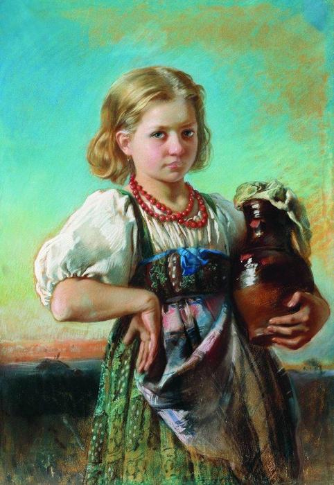 Girl With Jug — Konstantin Yegorovich Makovsky