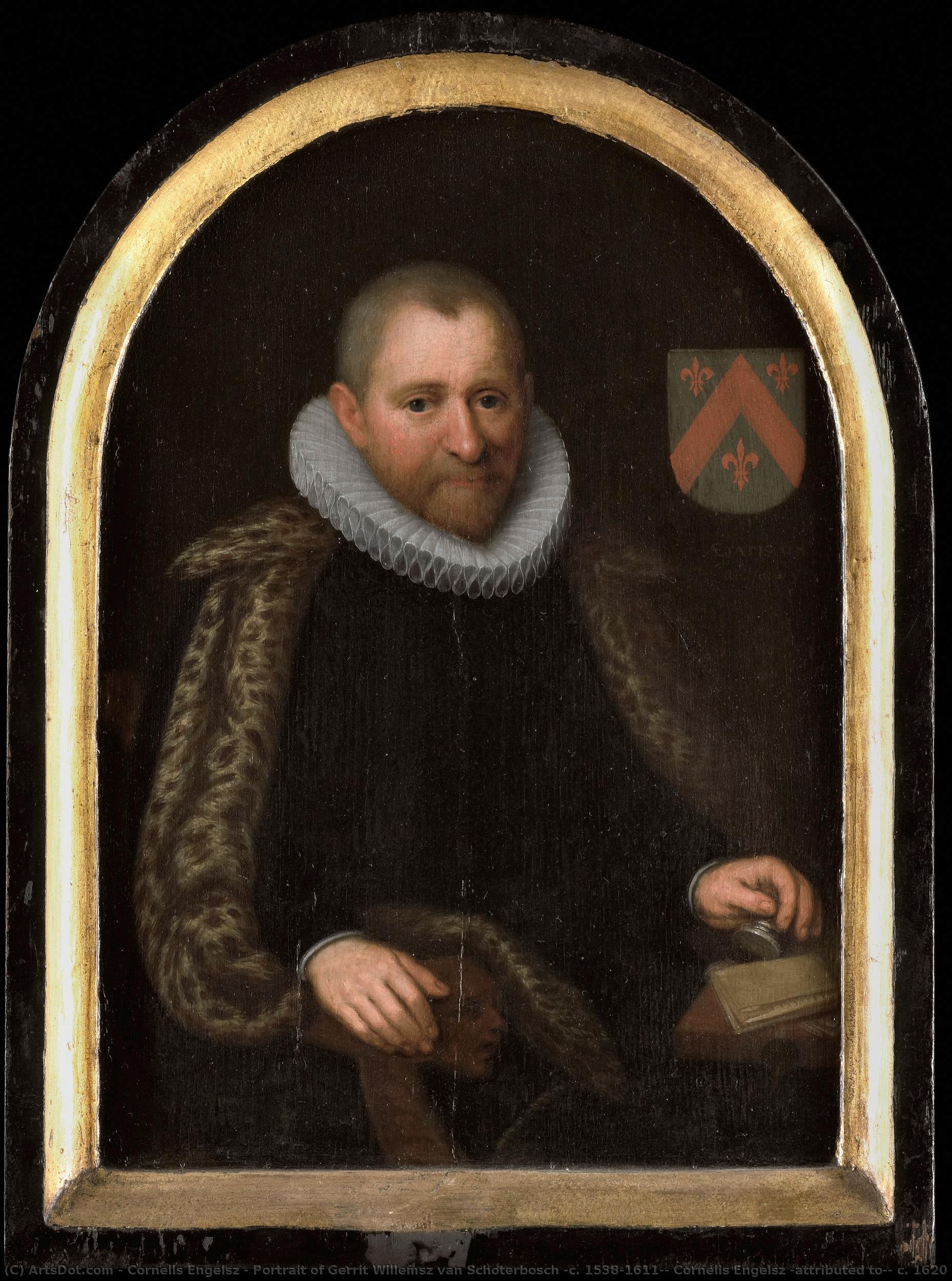 Portrait Of Gerrit Willemsz Van Schoterbosch (c. 1538-1611), Cornelis Engelsz (attributed To), C. 1620 — Cornelis Engelsz
