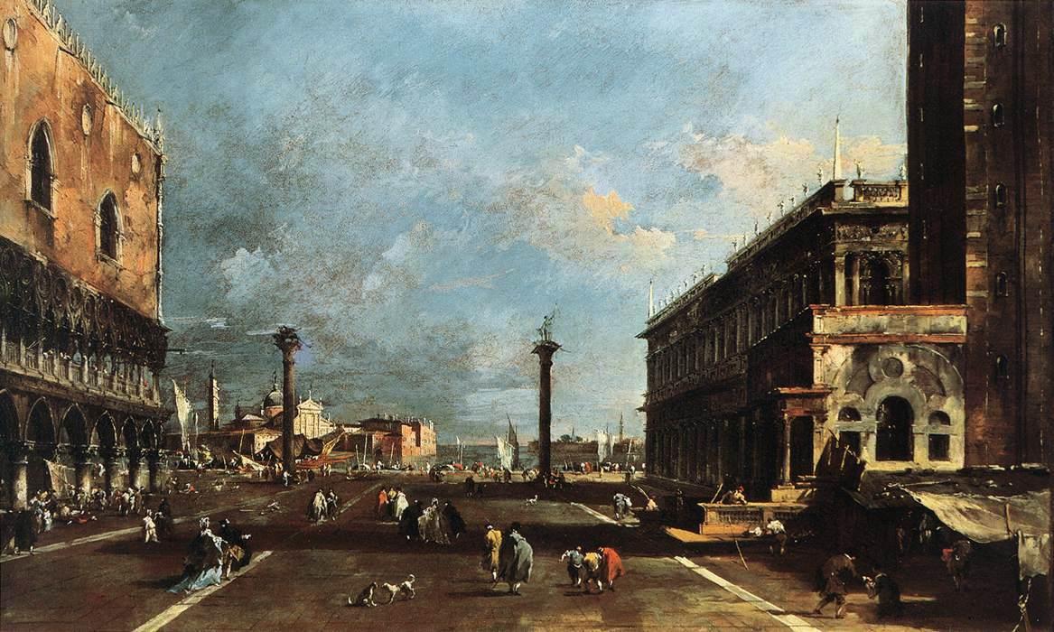 View Of Piazzetta San Marco Towards The San Giorgio Maggiore — Francesco Lazzaro Guardi