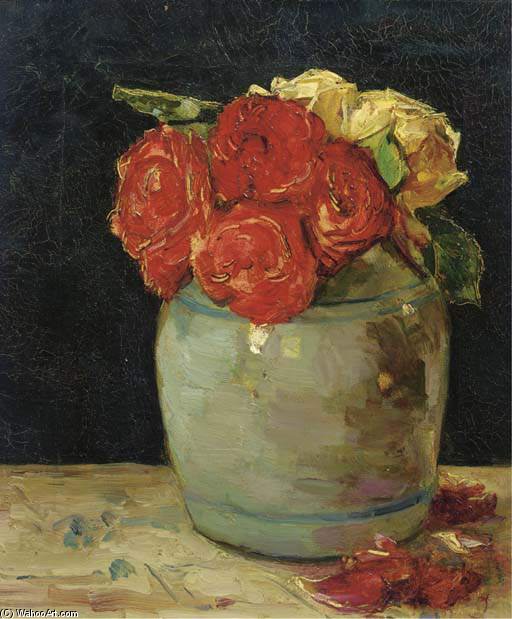 Roses In A Clay Pot — Floris Verster