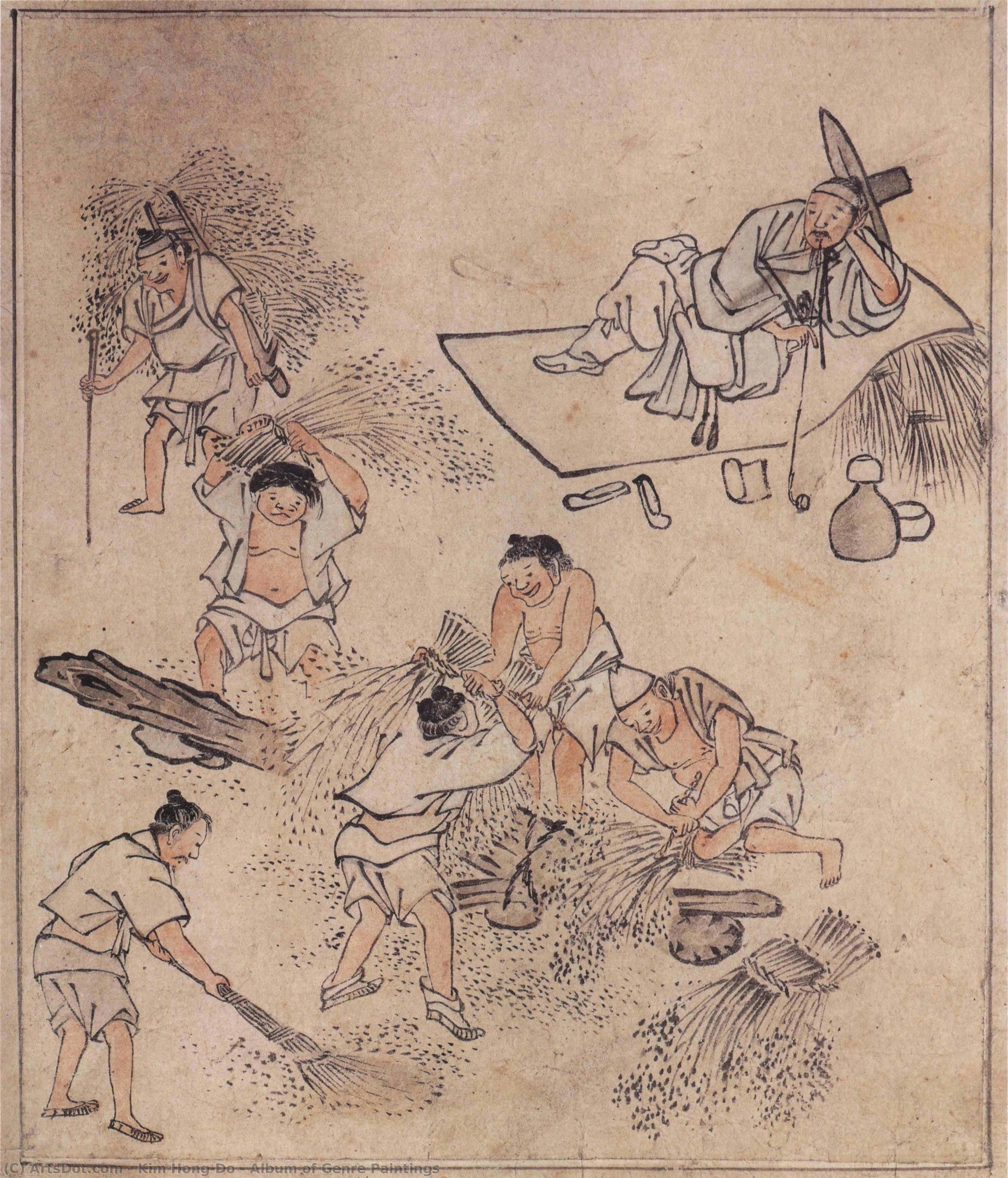 Album Of Genre Paintings — 金弘道