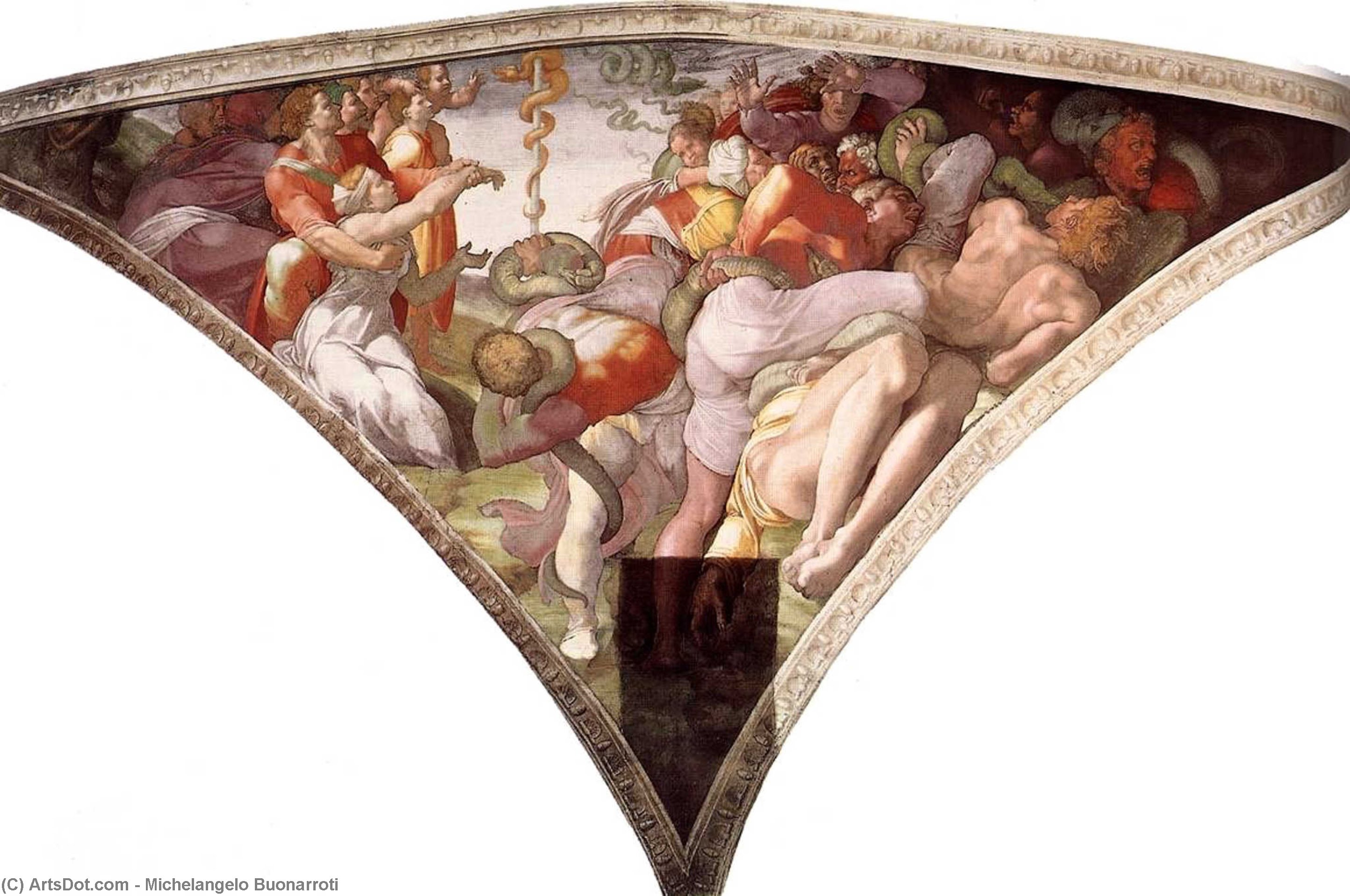 The Brazen Serpent — Микеланджело Буонарроти