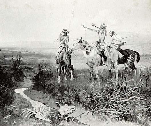 Sun Worshipers, (painting) — Charles Marion Russell
