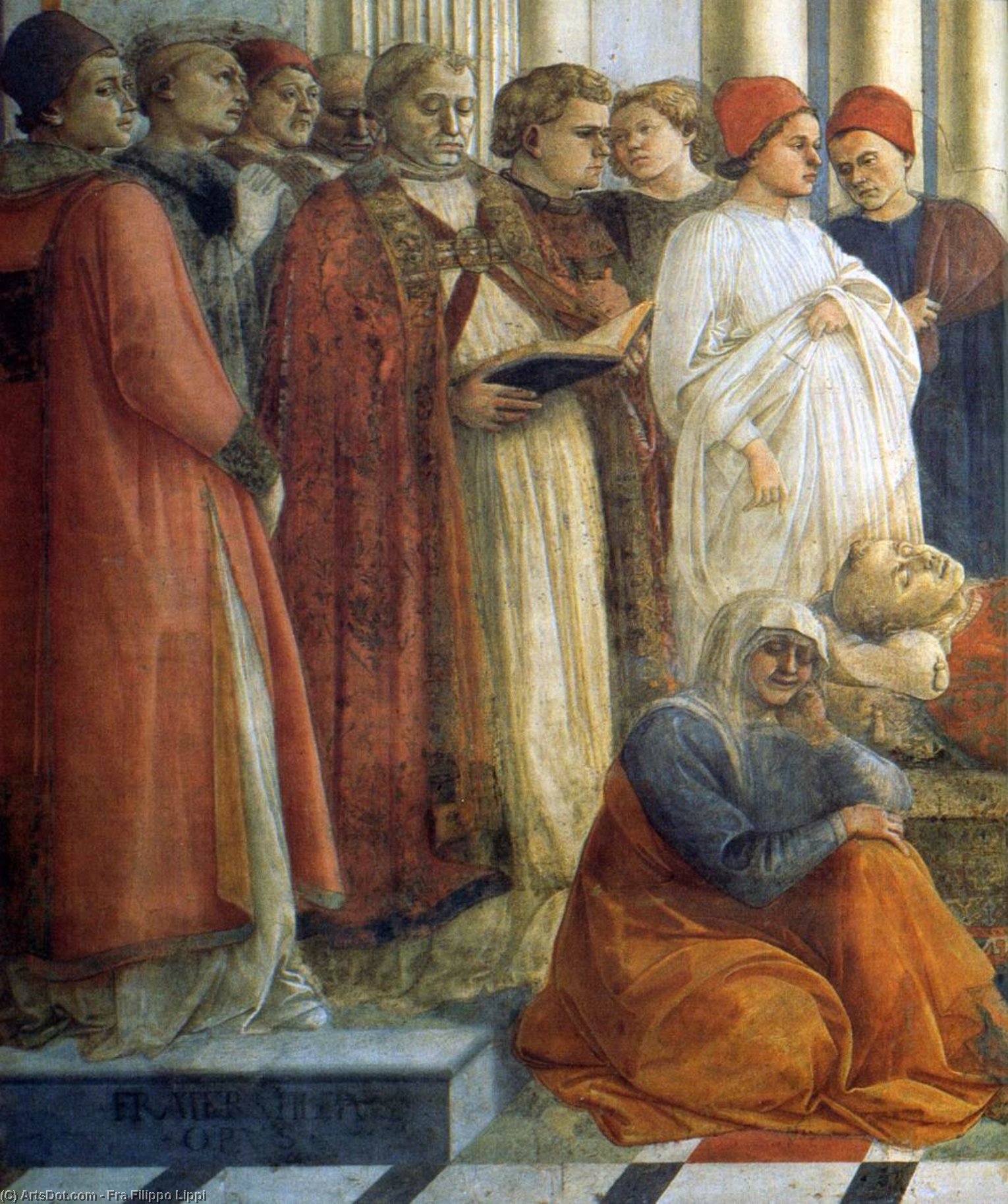 The Funeral Of St Stephen (detail) (9) — Filippo Lippi