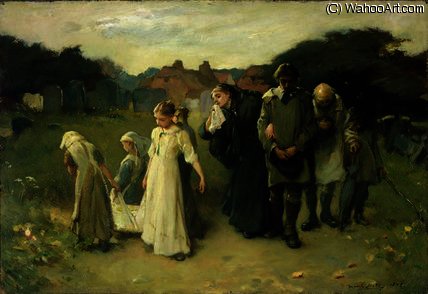 Death Of Her First Born — Francis Montague Holl