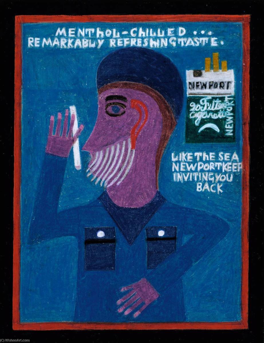 Man With Newport Cigarettes — Eddie Arning