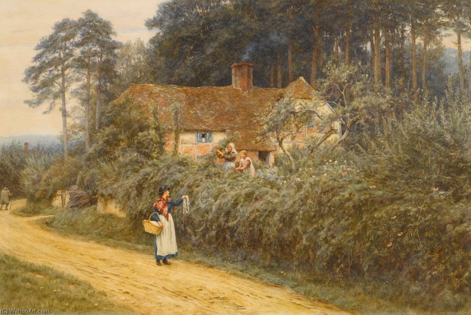 The Basket Woman — Helen Allingham (helen Mary Elizabeth Paterson)