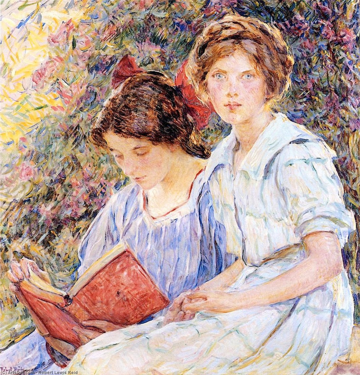 Two Women Reading — Robert Lewis Reid
