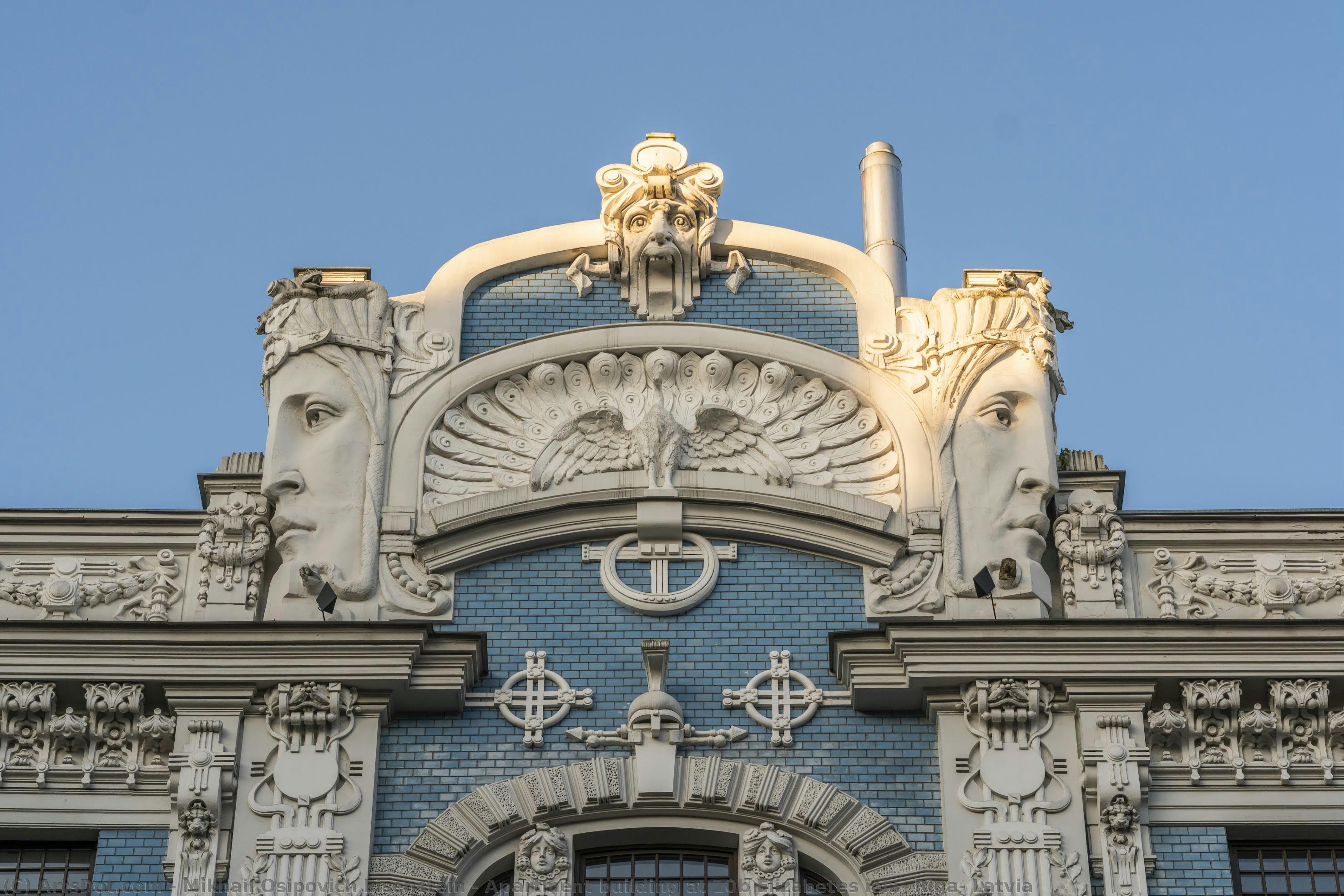 Apartment Building At 10b Elizabetes Iela, Riga, Latvia — Mikhail Osipovich Eisenstein